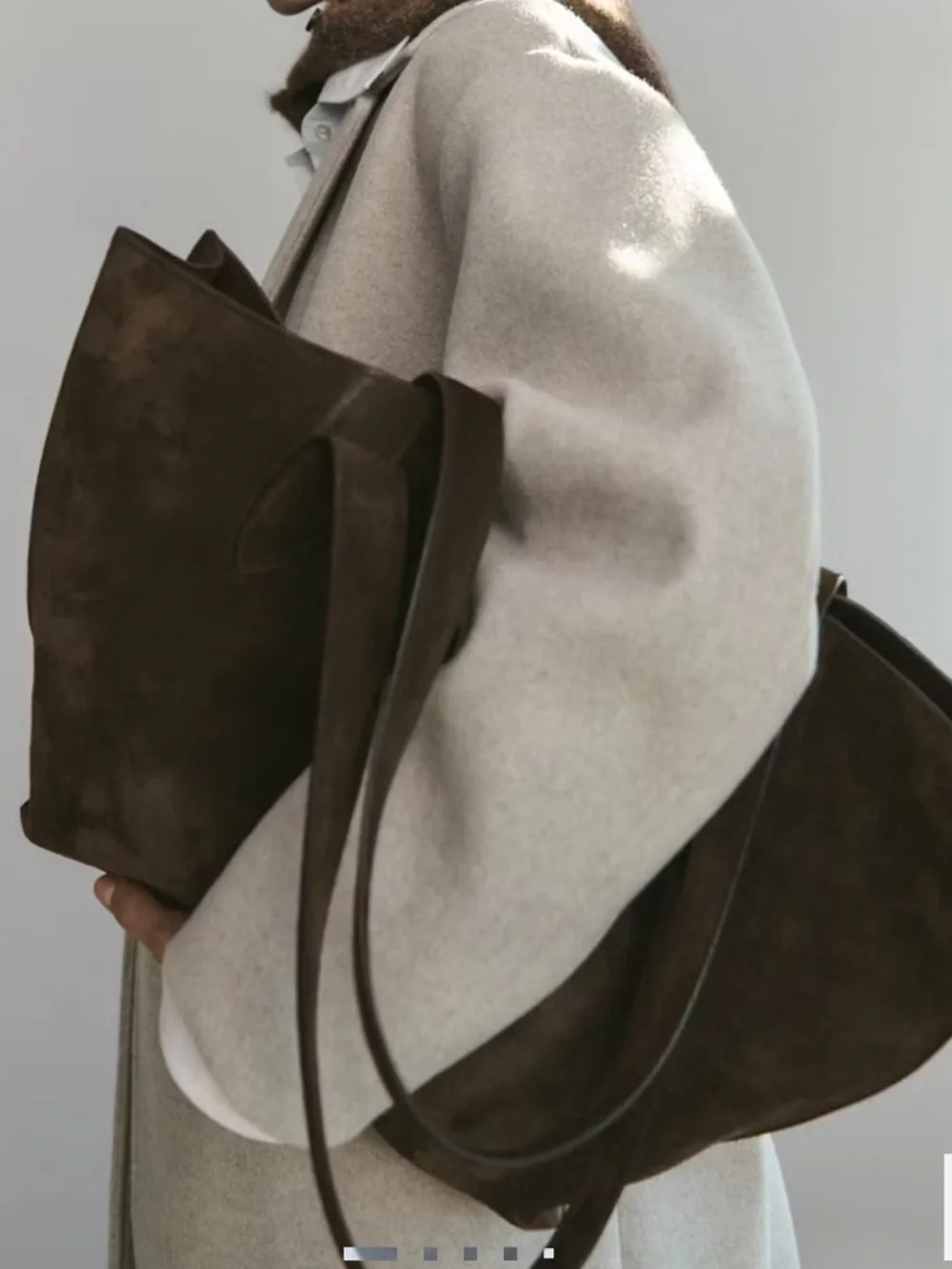 Mango Cozy Wool-Blend Coat in Light Taupe DOUBLE-BREASTED MIDI COAT 5812 - Picture 7 of 7